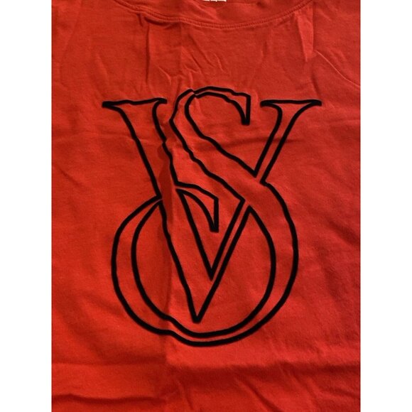 NWOT Victoria’s Secret Red Women’s Size Large Red Short Sleeve Shirt Never Worn - Picture 6 of 9